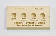 0936b - Display Stand for 4 Oriole Pennywhistles or "Four Winds Vertical Flutes"